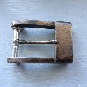 Vintage Antonio Pineda Taxco Sterling Silver Belt Buckle Mexico signed .925 MCM